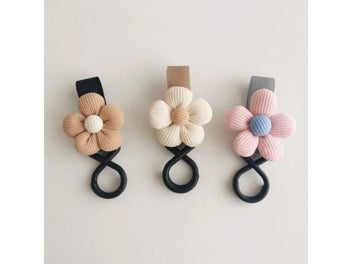 Listing 4 of 10 for Baby Stroller Hook Sweet Flower Children Cart Umbrella Hanging Bag Storage Loop