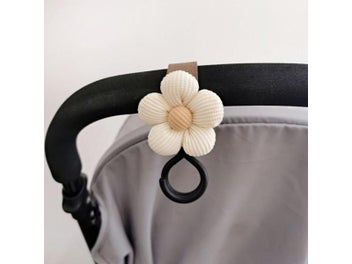 Listing 5 of 10 for Baby Stroller Hook Sweet Flower Children Cart Umbrella Hanging Bag Storage Loop