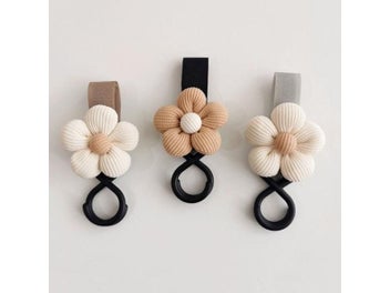 Listing 6 of 10 for Baby Stroller Hook Sweet Flower Children Cart Umbrella Hanging Bag Storage Loop