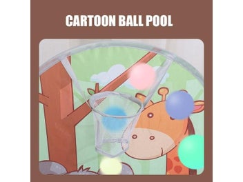 Listing 7 of 10 for 1.2M Cartoon Ball Pit Dry Pool Balls Kids Playpen Basketball Hoop Playpen