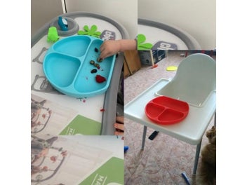 Listing 8 of 10 for Children's Baby Silicone Sucker Bowl Tableware Set With Smile Face