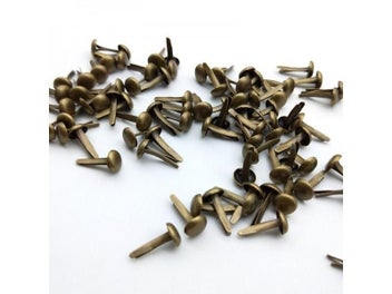 Listing 1 of 8 for FISHWAVES 100pcs Bronze Vintage Metal Brads Diy Photo Album And Crafts