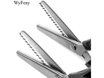 Listing 5 of 9 for 23.5cm Pinking Shears Stainless Steel Dressmaking Scissor Serrated Scalloped