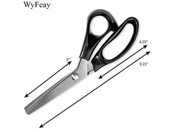 Listing 6 of 9 for 23.5cm Pinking Shears Stainless Steel Dressmaking Scissor Serrated Scalloped