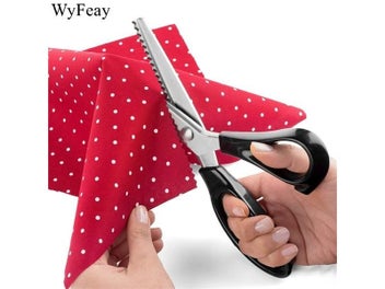Listing 7 of 9 for 23.5cm Pinking Shears Stainless Steel Dressmaking Scissor Serrated Scalloped