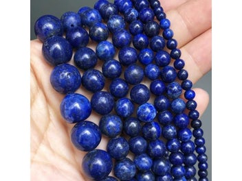 Listing 3 of 9 for Natural Stone Beads Lapis Lazuli Round Loose Stone Beads For Jewelry Making DIY