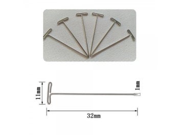 Listing 3 of 7 for 100pcs/lot T Pins For Craft Jewelry Knitting Sewing Crafting T-pins For Holding