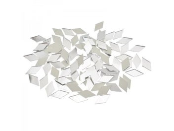 Listing 3 of 8 for High Quality 100Pcs Glass Mirror Mosaic Tiles Bulk Diamond Shape For Wall