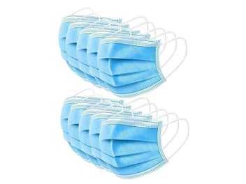 Listing 3 of 8 for Mask Disposable Non Wove 3 Layer Ply Filter Mask Mouth Face Mask Breathable