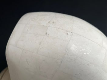 Listing 6 of 17 for Vintage Large Nautilus Tessellated Stone Sculpture On Stand