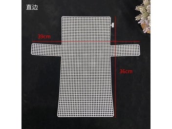 Listing 1 of 9 for Plastic Mesh Cloth For Bag Making DIY Handcraft Bags Weaving Material Latch