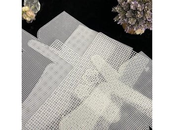 Listing 5 of 9 for Plastic Mesh Cloth For Bag Making DIY Handcraft Bags Weaving Material Latch