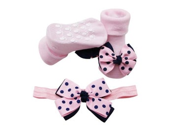 Listing 7 of 10 for Baby Infant Toddler Girls Socks Hair Belt Anti-slip Cute Soft