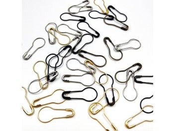 Listing 5 of 9 for 100pcs Colorful Pin Safety Pins Metal Clips Marker Tag Gourd Pins Safe Craft