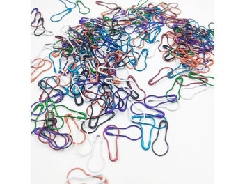 Listing 6 of 9 for 100pcs Colorful Pin Safety Pins Metal Clips Marker Tag Gourd Pins Safe Craft