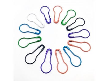 Listing 7 of 9 for 100pcs Colorful Pin Safety Pins Metal Clips Marker Tag Gourd Pins Safe Craft