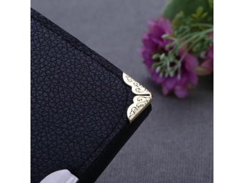 Listing 5 of 9 for 100pcs Tone Scrapbooking Albums Corner Protectors Card File Menu Metal Book