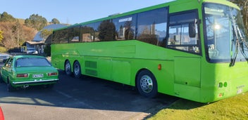 1986 Hino Bus Motorhome with 4m car space in rear