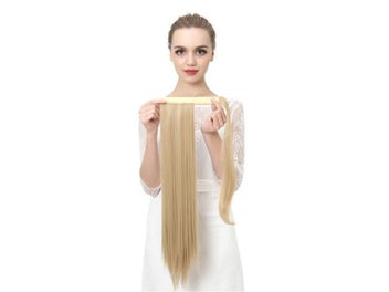 Listing 5 of 8 for Synthetic Clip In Ponytail Hair Extension Wig Straight Kinky Curly Long Wrap
