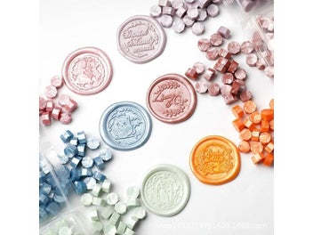 Listing 5 of 9 for 100 PCs Seal Stamp Wax Literary Invitation Wedding Birthday Invitation Seal Wax