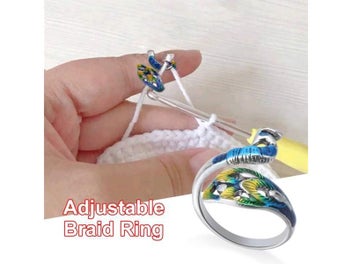 Listing 5 of 9 for New Hot Adjustable Crochet Ring Knitting Loop Crochet Loop Knitting Accessories