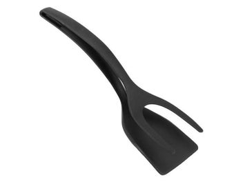 Listing 1 of 9 for 2 In 1 Grip Flip Tongs Egg Spatula Tongs Clamp Pancake Fried Egg French Toast