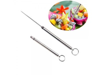 Listing 2 of 7 for Silver Color Titanium Pocket Toothpick Holder Reusable Toothpick With