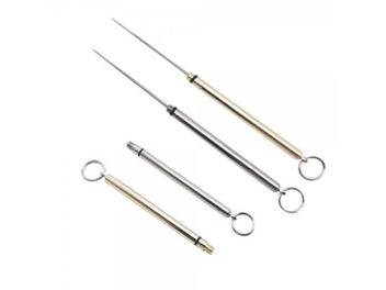 Listing 3 of 7 for Silver Color Titanium Pocket Toothpick Holder Reusable Toothpick With
