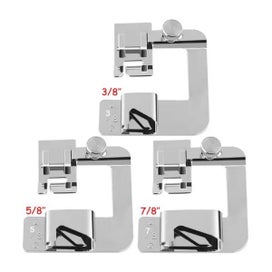 Listing 1 of 9 for 3Pcs Domestic Sewing Machine Foot Presser Rolled Hem Feet Set For Brother