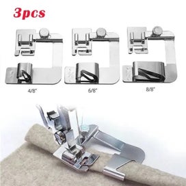 Listing 3 of 9 for 3Pcs Domestic Sewing Machine Foot Presser Rolled Hem Feet Set For Brother