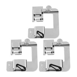 Listing 6 of 9 for 3Pcs Domestic Sewing Machine Foot Presser Rolled Hem Feet Set For Brother