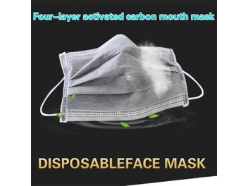 Listing 4 of 9 for 10-600PCS Masks Disposable Adults Gray Face Mask Non-wove Filter 3 Layer Ply