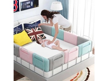 Listing 5 of 10 for Baby Bed Rail Newborn Bed Barrier Fence Bumper Anti-collision Guardrail