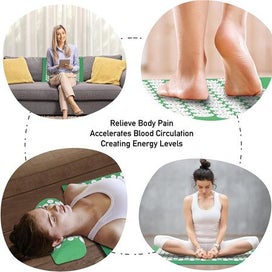 Listing 4 of 6 for Fitness Acupressure Mat and Pillow Set