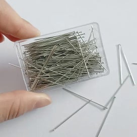 Listing 4 of 8 for 300Pcs/35mm Stainless Steel Sewing Pins Dressmaker Straight Suture Pins Fine