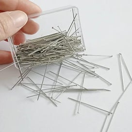 Listing 5 of 8 for 300Pcs/35mm Stainless Steel Sewing Pins Dressmaker Straight Suture Pins Fine