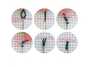 Listing 6 of 9 for 3D Segment Embroidery Pillow Latch Hook Animal Series DIY Wool Latch Hook Rug