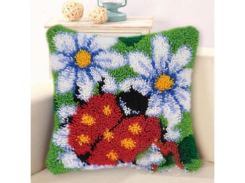 Listing 7 of 9 for 3D Segment Embroidery Pillow Latch Hook Animal Series DIY Wool Latch Hook Rug
