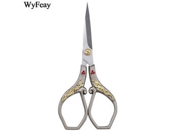 Listing 7 of 9 for Small Vintage Antique Retro Scissors For Cutting Embroidery Sewing Cross Stitch