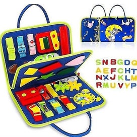 Listing 3 of 3 for Busy Board, 20 In 1 Toddlers Toys Sensory Activity Board For Learning Fine Motor