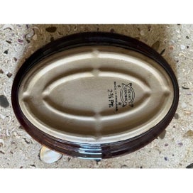 Listing 7 of 7 for Denby 'Homestead Brown' 2 casserole dishes w lids, and 1 vege serving dish