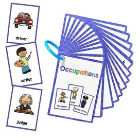 Listing 9 of 9 for Occupations Montessori English Word Learning Flash Cards for Kids