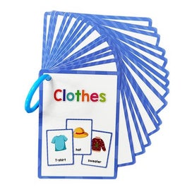 Listing 6 of 8 for Clothes Montessori English Word Learning Flash Cards for Kids
