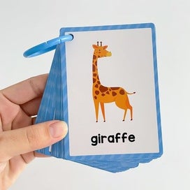 Listing 1 of 9 for Animals Montessori English Word Learning Flash Cards for Kids