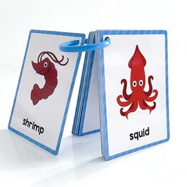 Listing 4 of 9 for Animals Montessori English Word Learning Flash Cards for Kids