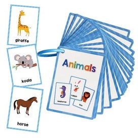 Listing 5 of 9 for Animals Montessori English Word Learning Flash Cards for Kids