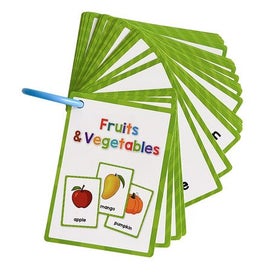 Listing 3 of 9 for Fruit Vegetable Montessori English Word Learning Flash Cards