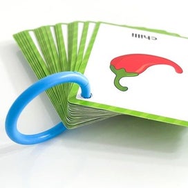 Listing 5 of 9 for Fruit Vegetable Montessori English Word Learning Flash Cards