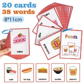Listing 6 of 10 for Food Montessori English Word Learning Flash Cards for Kids