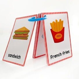 Listing 9 of 10 for Food Montessori English Word Learning Flash Cards for Kids